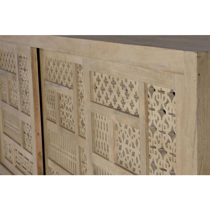 GINER Y COLOMER - Buffet en bois de manguier et métal, 3 portes coulissantes, couleur naturel, 190x95x40 cm 5 GINER Y COLOMER - Buffet en bois de manguier et métal, 3 portes coulissantes, couleur naturel, 190x95x40 cm 5