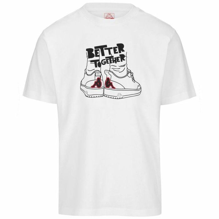 T-shirt à manches courtes homme Kappa Glabu Tbar Blanc 36