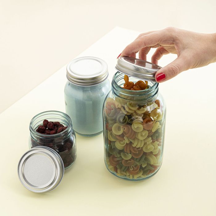 Set de Boites Quid Minimal Beige 100 ml 250 ml 450 ml 3 Pièces 1