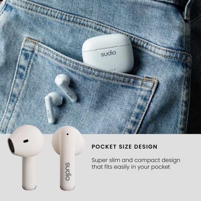 Écouteurs in Ear Bluetooth Sudio A1 True Wireless Blanc 7 Écouteurs in Ear Bluetooth Sudio A1 True Wireless Blanc 7
