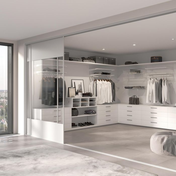 Emuca Lot de 4 étagères avec consoles et plaques de fixation murale Jagmet, longueur 230mm, Acier, Peint en blanc 5