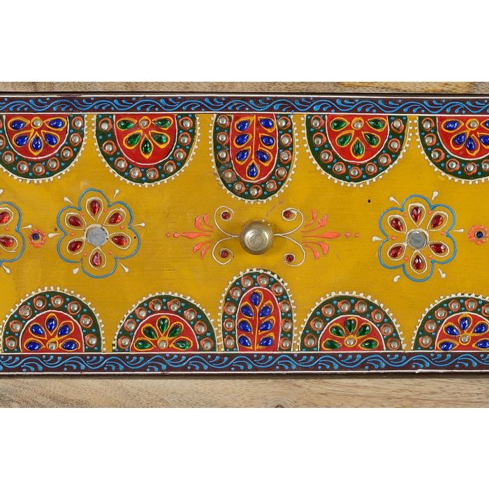 GINER Y COLOMER - Commode en bois de manguier massif et MDF avec 14 tiroirs peints à la main - Design multicolore artisanal - 120x90x40 cm 4