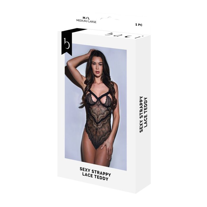 Body Baci Lingerie Sexy Strappy Lace Noir S/M 0 Body Baci Lingerie Sexy Strappy Lace Noir S/M 0
