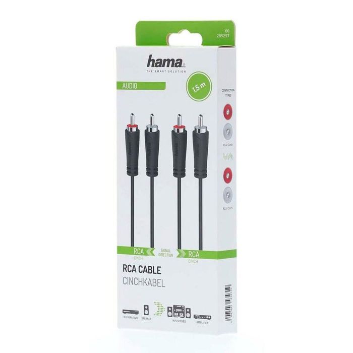 Câble 2 x RCA Hama 00205257 1,5 m 2