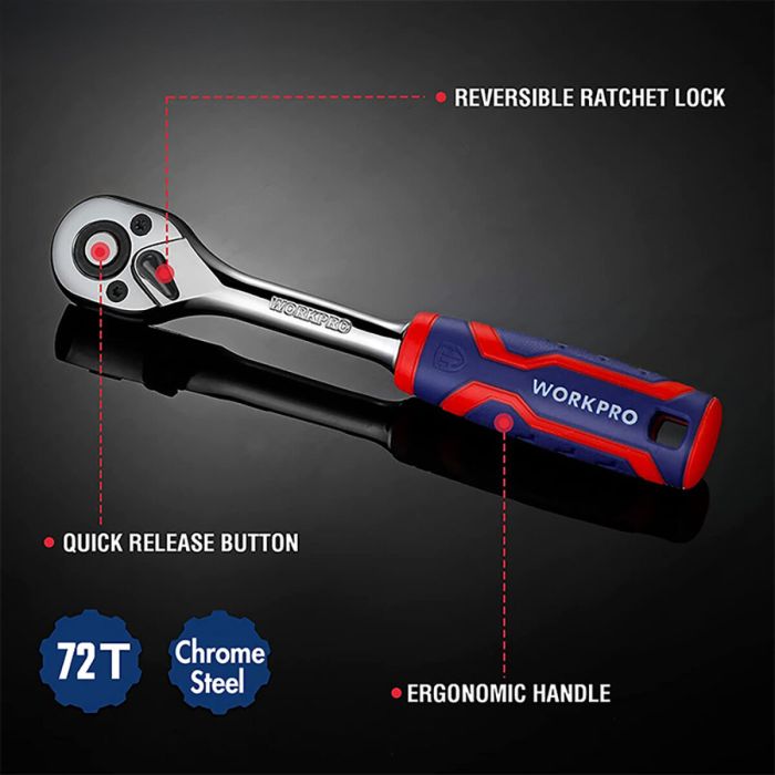 Clé à cliquet Workpro 1/2" 4 Clé à cliquet Workpro 1/2" 4