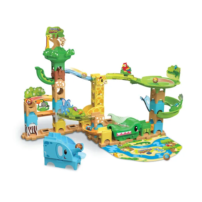 VTech Marble Rush Junior Animal Set J100 - Circuit de billes avec 3 animaux à construire - Multicolore - Pour enfants 3 ans et plus - Version française VTech Marble Rush Junior Animal Set J100 - Circuit de billes avec 3 animaux à construire - Multicolore - Pour enfants 3 ans et plus - Version française