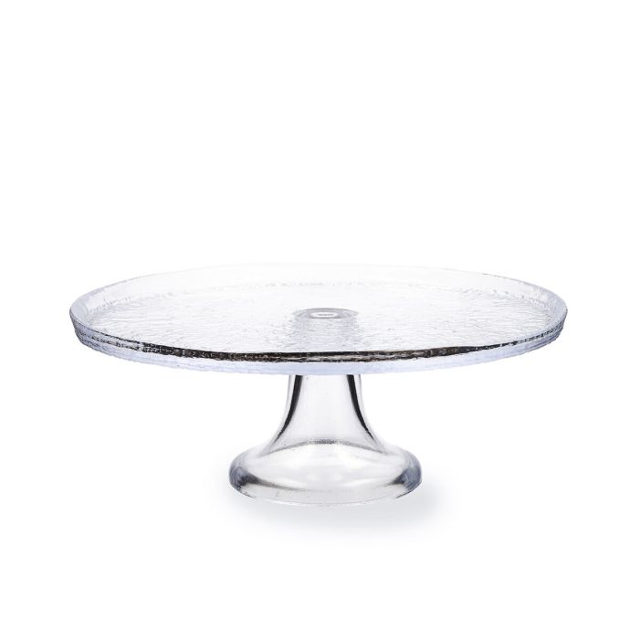 Plateau pour gâteaux et biscuits Quid Tiffany Transparent verre (4 Unités) 1