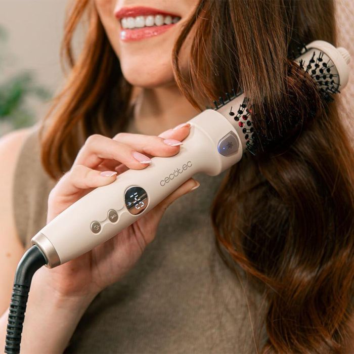 Cecotec Brosse Lissante InstantCare ThermoGlow, 5 Temp., Infrarouge, Ionique, 38mm, Écran 4 Cecotec Brosse Lissante InstantCare ThermoGlow, 5 Temp., Infrarouge, Ionique, 38mm, Écran 4