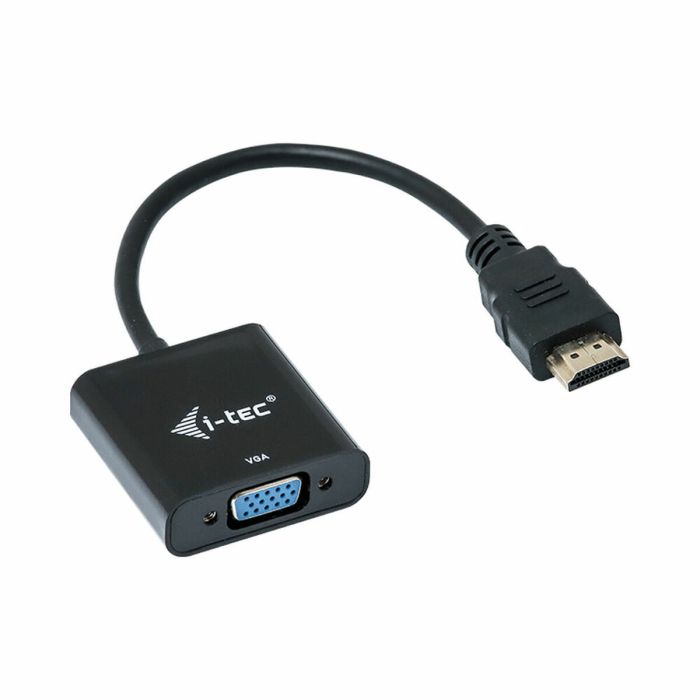 Adaptateur HDMI vers VGA i-Tec HDMI2VGAADA Noir 15 cm 2 Adaptateur HDMI vers VGA i-Tec HDMI2VGAADA Noir 15 cm 2