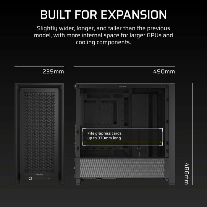 Boîtier ATX semi-tour Corsair Noir 3