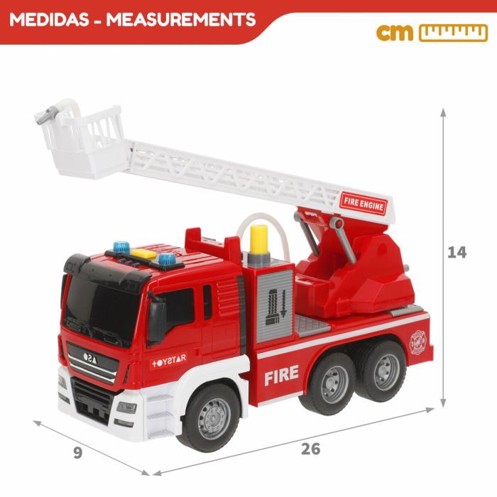 Camion de pompier son et lumière Speed & Go 26 x 14 x 9 cm (6 Unités) 3