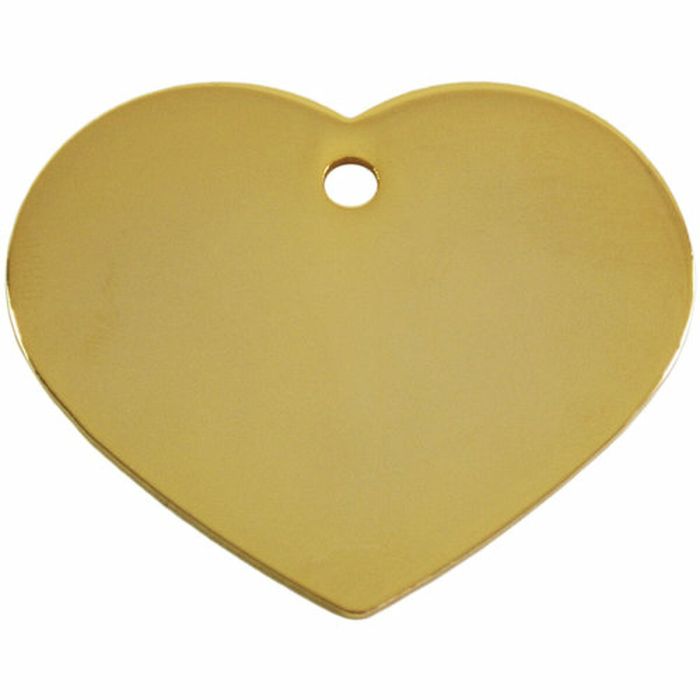 Plaque d'identification pour collier Imarc Heart Jaune Doré 1 Plaque d'identification pour collier Imarc Heart Jaune Doré 1