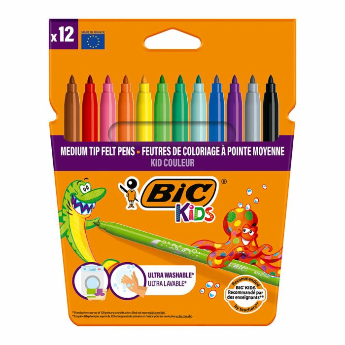 Ensemble de Marqueurs Bic kid couleur Multicouleur (12 Unités)