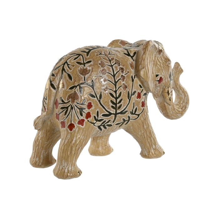 Figurine Décorative Home ESPRIT Multicouleur Eléphant 32,5 x 12,5 x 21 cm 1