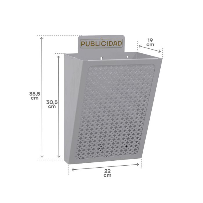 Boîte aux lettres Arregui Argenté Acier 22 x 19 x 35,5 cm 1