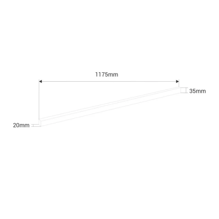 Lámpara LED hexagonal - 6000K - 14 hexágonos 44cm + Rectángulo 500cm - 500W 55000 lúmenes 6