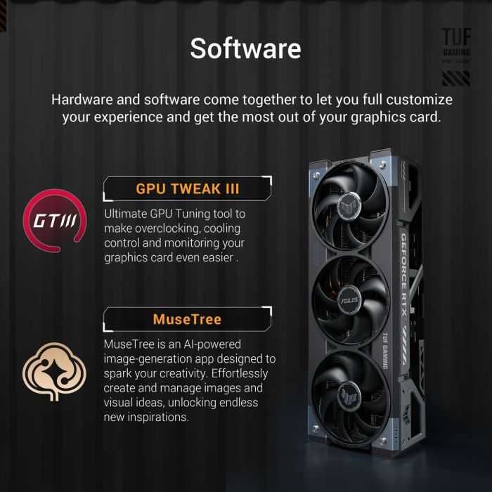 Asus TUF Gaming TUF-RTX5090-O32G-GAMING NVIDIA GeForce RTX 5090 32 Go GDDR7 Carte Graphique