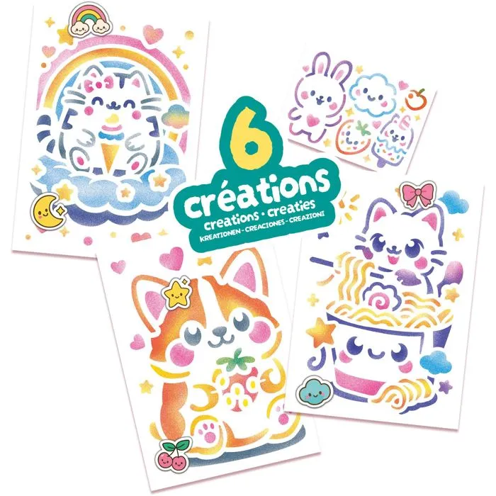 Lansay Blopens Mallette Créative Kawaii - Jeu de Dessin à Effet Aérographe avec Pochoirs Réutilisables - Pour Enfants Dès 5 Ans Lansay Blopens Mallette Créative Kawaii - Jeu de Dessin à Effet Aérographe avec Pochoirs Réutilisables - Pour Enfants Dès 5 Ans