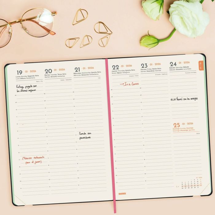 Agenda Finocam FLEXI JOY Bloom A5 14,8 x 21 cm 2026 5