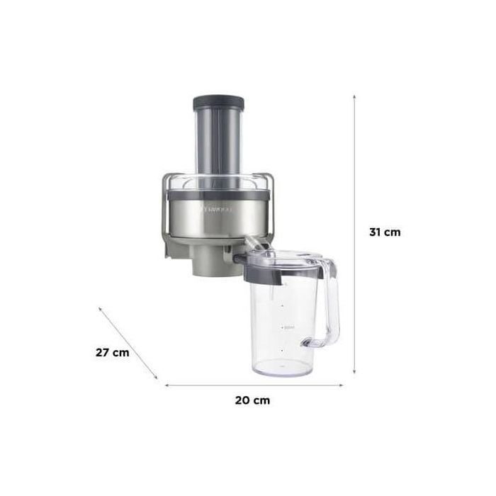 Kenwood AT641 Accessoire presse-agrumes en acier inoxydable gris - Dimensions 200 x 310 x 270 mm
