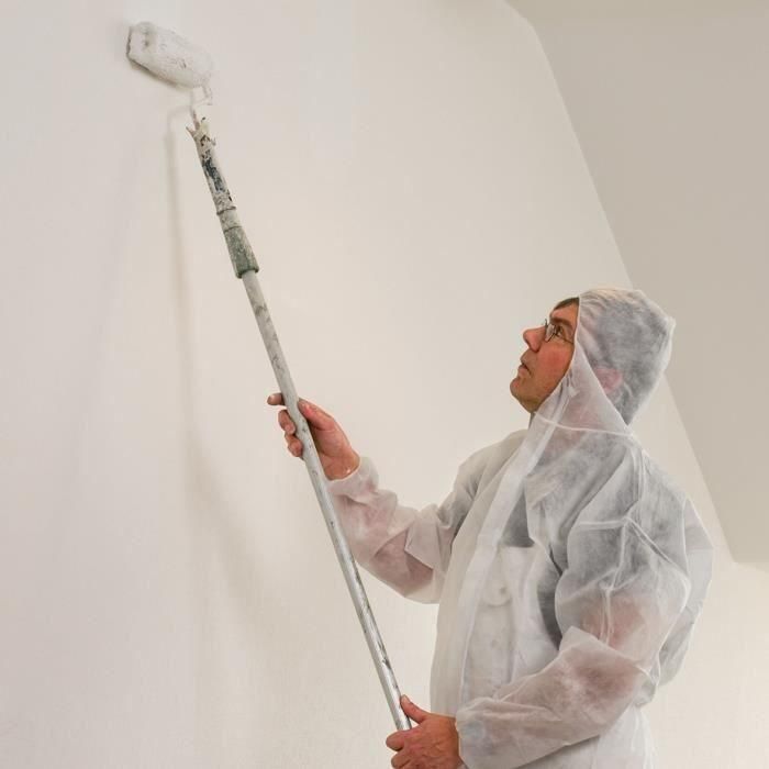 Combinaison de protection - CON:P - 4555500 - Jetable - Taille L - Polypropylene - Blanc 1 Combinaison de protection - CON:P - 4555500 - Jetable - Taille L - Polypropylene - Blanc 1