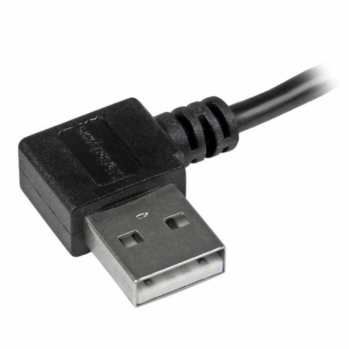 Câble USB vers Micro USB Startech USB2AUB2RA2M Noir 2 Câble USB vers Micro USB Startech USB2AUB2RA2M Noir 2