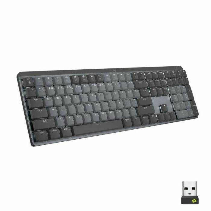 Logitech MX Clavier mécanique sans fil rétroéclairé Graphite avec connectivité multi-appareils