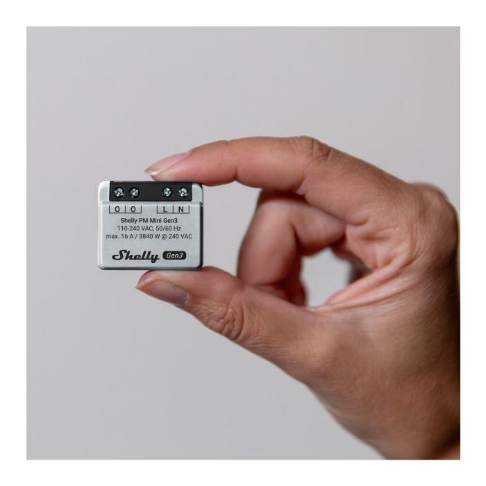 Shelly Relais "PM Mini Gen. 3" WLAN BT Unterputz 1