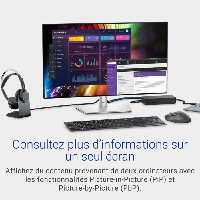 Câble HDMI Dell DELL-U2724D 27" Quad HD 15