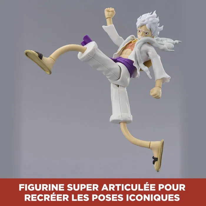 Bandai 37054 - Figurine Anime Heroes One Piece Luffy Gear 5 - Figurine d'action articulée 17 cm - Bandai Bandai 37054 - Figurine Anime Heroes One Piece Luffy Gear 5 - Figurine d'action articulée 17 cm - Bandai
