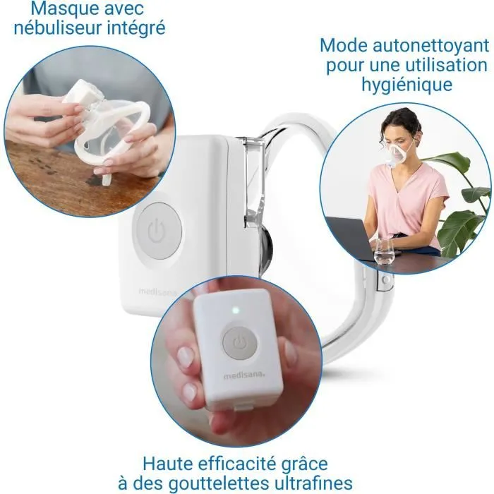 Medisana Inhalateur mains libres IN 705 Blanc 3W 2