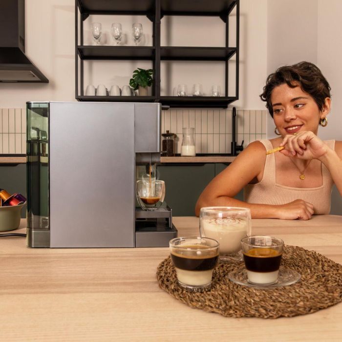 Cecotec Cafetière Express FreeStyle Latte T 1,6L 20bar noire 4en1 capsules et moulu 6