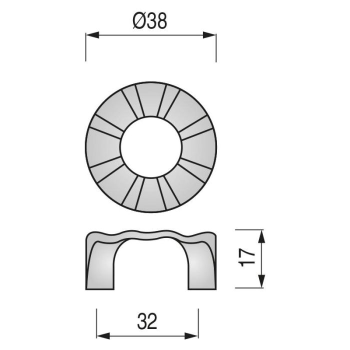 Olympic Tirador Zamak 32Mm. Elegir Acabado. Acabado Antica Firenze Giusti 1