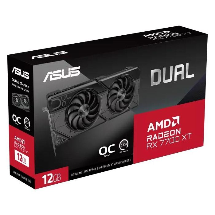 RX 7700 XT 12GB ASUS Dual Radeon OC GDDR6 3