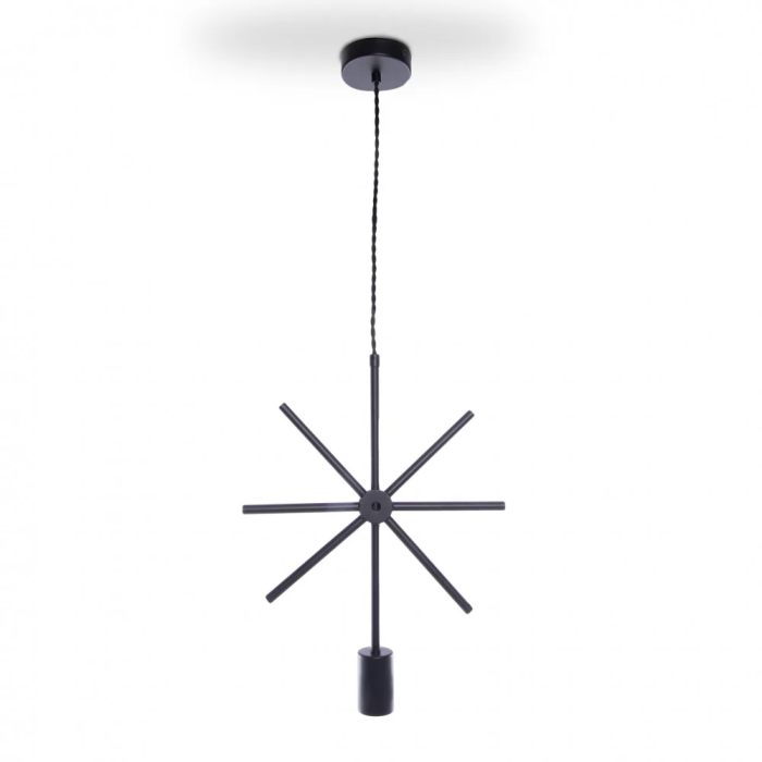 Lampe Suspendue Elise Noir JD3975-01 BK Style Rétro Fer E27 1