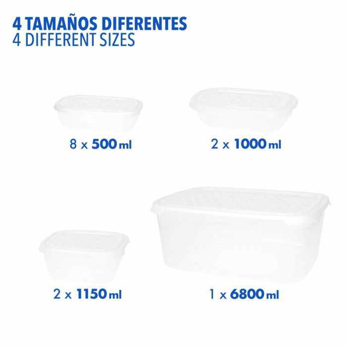 Boîte à lunch Max Home polypropylène (6 Unités) 5 Boîte à lunch Max Home polypropylène (6 Unités) 5