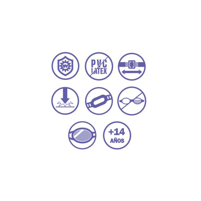 Bestway Lunettes de Natation Enfant Bande Silicone Couleur Assortie Antibuée +3 Ans Plage et Piscine 21110 2