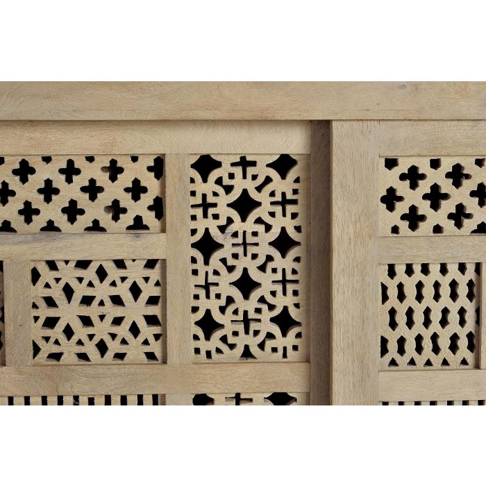 GINER Y COLOMER - Buffet en bois de manguier et métal, 3 portes coulissantes, couleur naturel, 190x95x40 cm 4 GINER Y COLOMER - Buffet en bois de manguier et métal, 3 portes coulissantes, couleur naturel, 190x95x40 cm 4