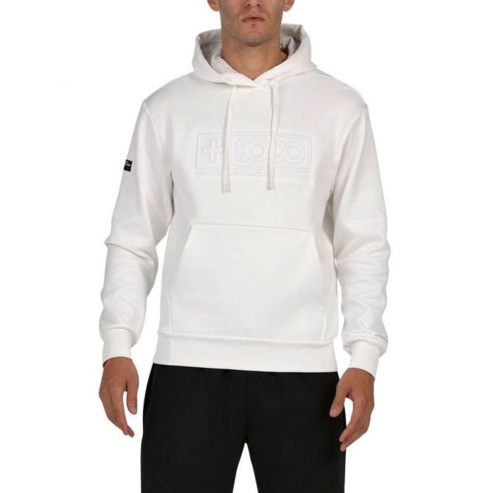 Sweat à capuche homme +8000 Esnou Blanc L