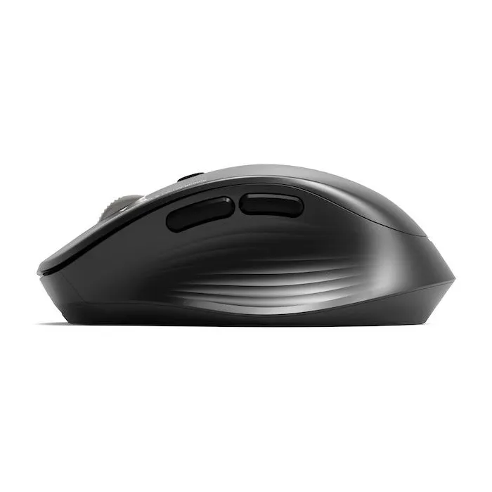 Port Designs Souris sans fil rechargeable BUSINESS 910202 - Bluetooth 5.0, 2.4 GHz, 4000 DPI, clics silencieux, FreeWheel, pour bureau professionnel - Noir