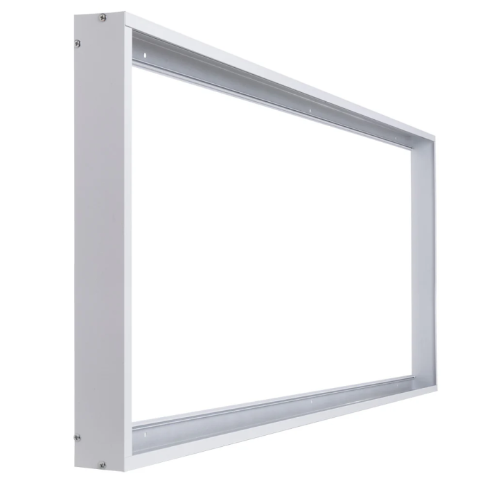 BX3 LIGHT Marco de Montage en Surface pour Panneau LED 1200 x 600 mm, Aluminium Blanc, Ref BX3-M-P-1200600