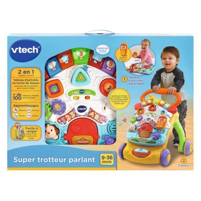 VTECH - Super Trotteur Parlant 2 en 1 - Multicolore 2 VTECH - Super Trotteur Parlant 2 en 1 - Multicolore 2
