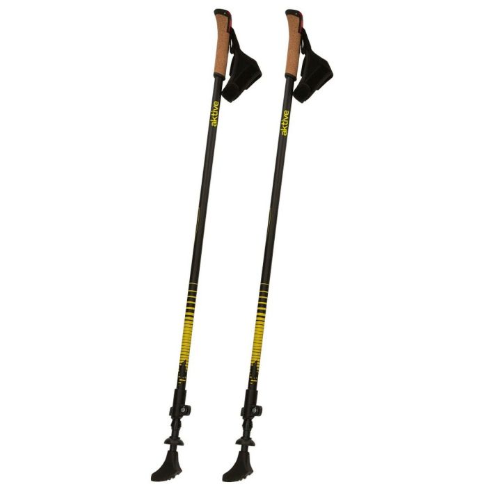Bâton Trekking Aktive 4,5 x 135 x 3 cm (2 Unités) 6 Bâton Trekking Aktive 4,5 x 135 x 3 cm (2 Unités) 6
