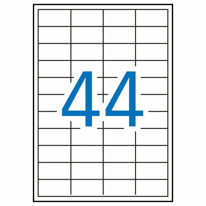 Étiquettes adhésives Apli 1285 100 Volets 48,5 x 25,4 mm Blanc 1