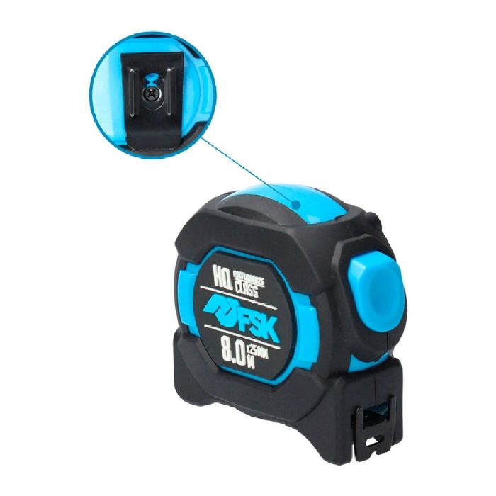 Flexomètre Ferrestock HQ 8 m x 25 mm Nylon 3