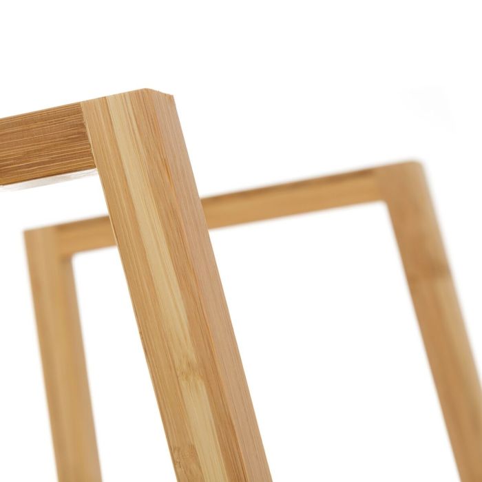 Etagère de salle de bains Blanc Naturel 35 x 35 x 138 cm 3 Etagère de salle de bains Blanc Naturel 35 x 35 x 138 cm 3