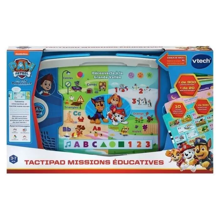 Vtech Paw Patrol Tactipad Misiones Educativas - Jeu Éducatif Électronique Tactile pour Enfants - Français - VT3417766178053 1