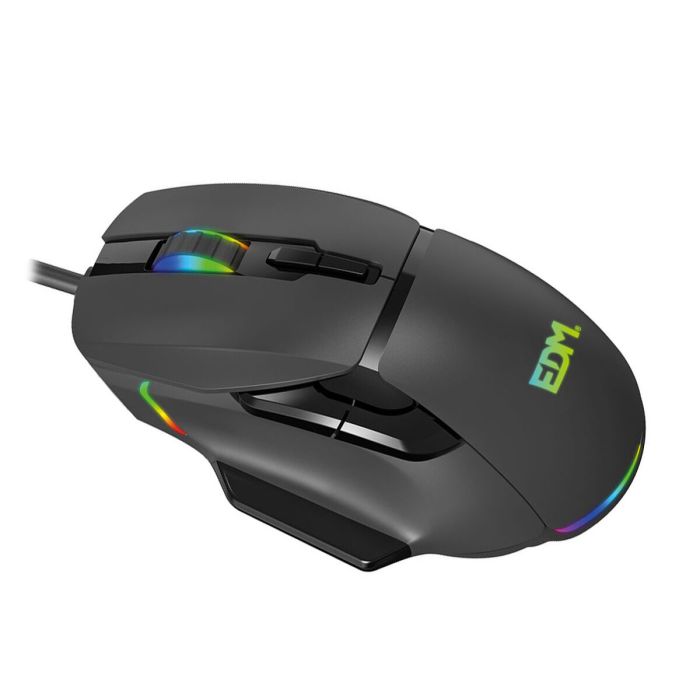 Souris Gaming avec LED EDM 07753 for players Noir 7200 dpi 1 Souris Gaming avec LED EDM 07753 for players Noir 7200 dpi 1