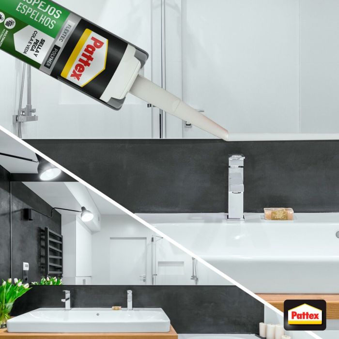 Adhésif de montage Pattex 2899208 280 ml Miroirs Blanc 1