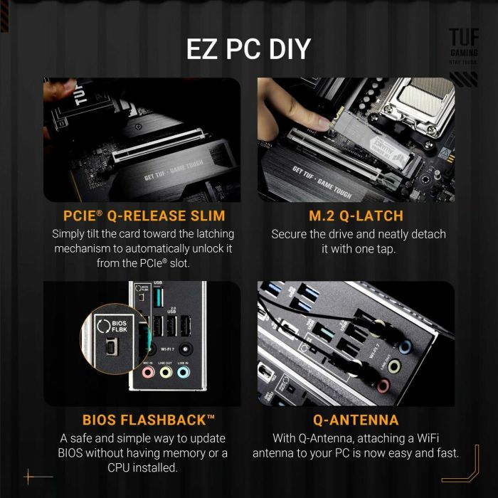 Carte Mère Asus 90MB1M70-M0EAY0 AMD AM5 AMD X870E 14 Carte Mère Asus 90MB1M70-M0EAY0 AMD AM5 AMD X870E 14